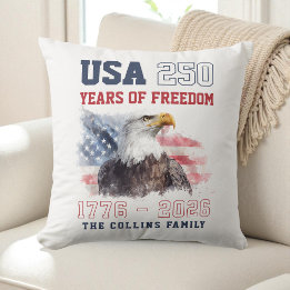 USA:s 250-årsjubileum 4:e juli-fest Kudde