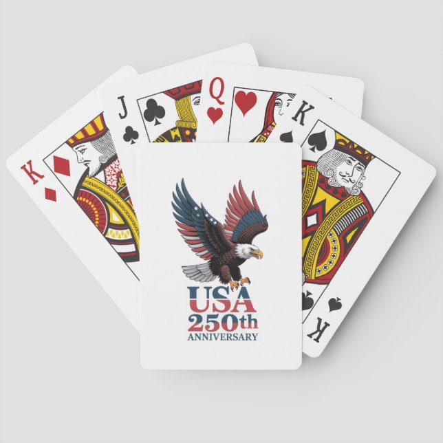 USA:s 250-årsjubileum Casinokort (Baksidan)