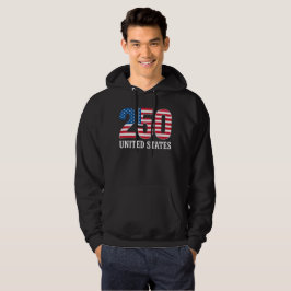USA:s 250-årsjubileum Förenta Staternas flagga Pat Hoodie