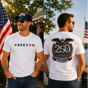 USA:s 250-årsjubileum frihet Örn Emblem T Shirt