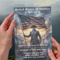 USA:s 250-årsjubileum Historisk Inbjudan