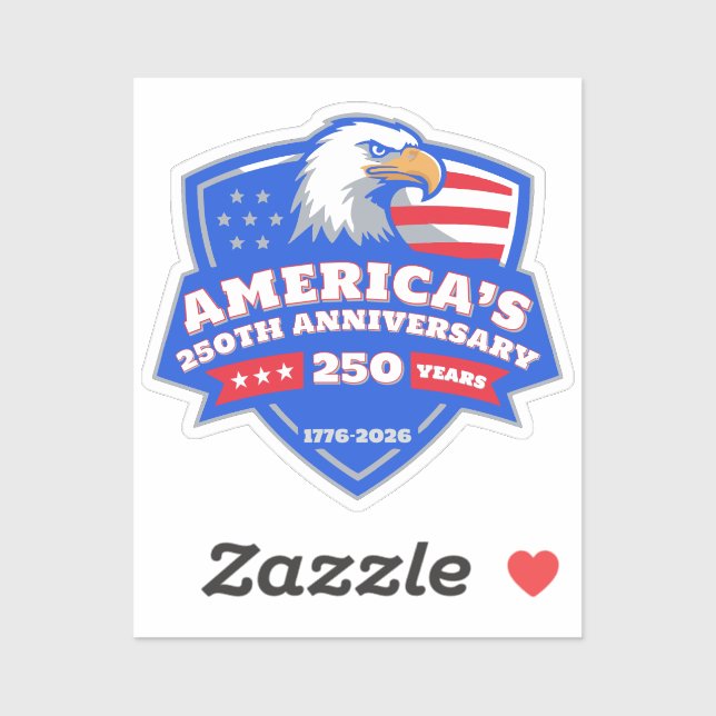 USA:s 250-årsjubileum Klistermärken (Ark)