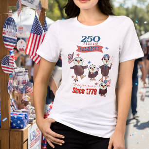 USA:s 250-årsjubileum Örnfamilj T Shirt