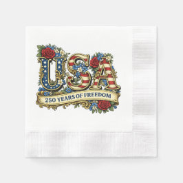 USA:s 250-årsjubileum Pappersservett
