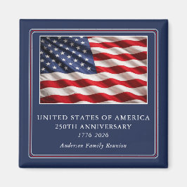 USA:s 250-årsjubileum Patriotisk familjeåterföreni Magnet