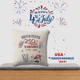 USA:s 250-årsjubileum Patriotisk Gnom Kuddthrow Pi Kudde
