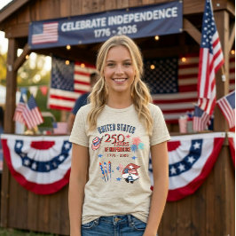 USA:s 250-årsjubileum Patriotisk Gnom Kvinnor T Shirt