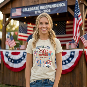 USA:s 250-årsjubileum Patriotisk Gnom Kvinnor T Shirt