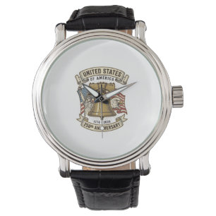 USA:s 250-årsjubileum Patriotisk Vektor D Armbandsur