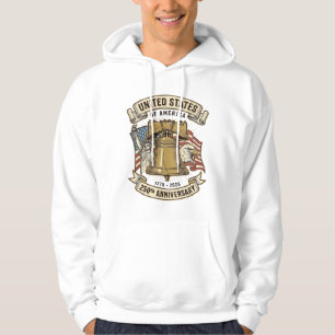 USA:s 250-årsjubileum Patriotisk Vektor D Hoodie