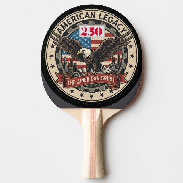 USA:s 250-årsjubileum  Pingisracket (Framsidan)