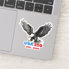 USA:s 250-årsjubileum Vitörad Havsörn Klistermärken