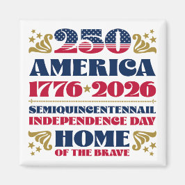 USA:s 250:e fjärde juli Firande Magnet