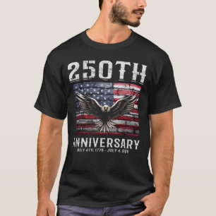 USA:s 250:e födelsedag Svenir, 4:e juli T Shirt