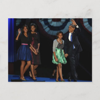 USA:s 44:e presidentkort för familjen Postcard-201 Vykort