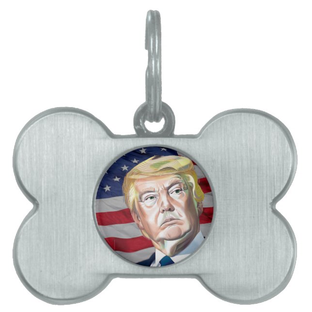 USA:s 45:e president - Gift ID-bricka Husdjur (Framsidan)