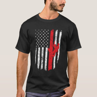 USA:s amerikanska Flagga Arborist 4:e juli Patriot T Shirt