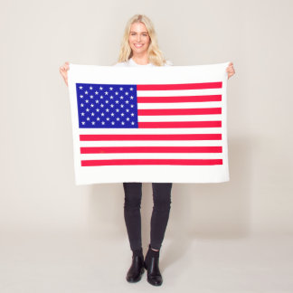 USA:s amerikanska Flagga Fleece Blankets