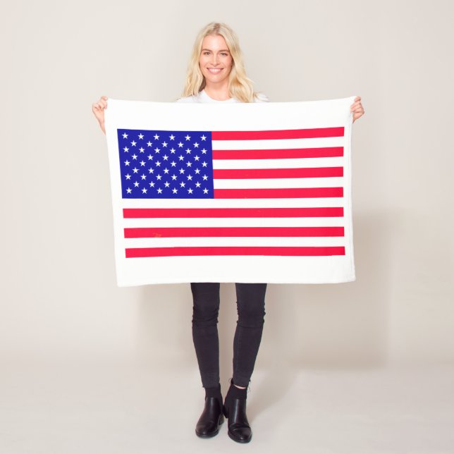 USA:s amerikanska Flagga Fleece Blankets (På plats)