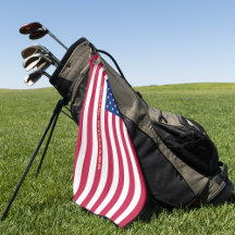 USA:s amerikanska Flagga Guld Monogrammed Patrioti