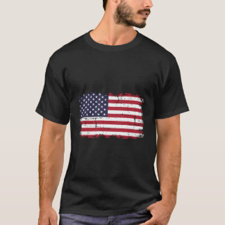 USA:s amerikanska Flagga med Stars och stripes Sti T Shirt