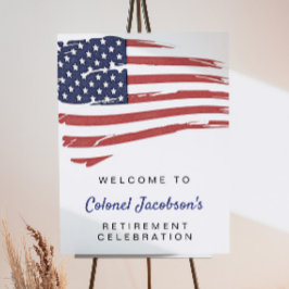 USA:s amerikanska Flagga Pension Välkommen Poster