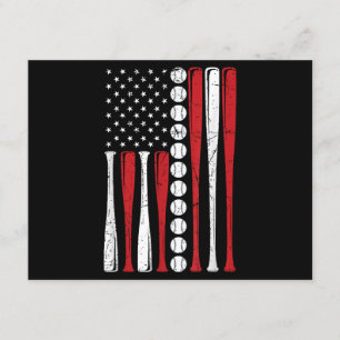 USA:s amerikanska flagga Vintage basebollflagga 4: Tilläggskort