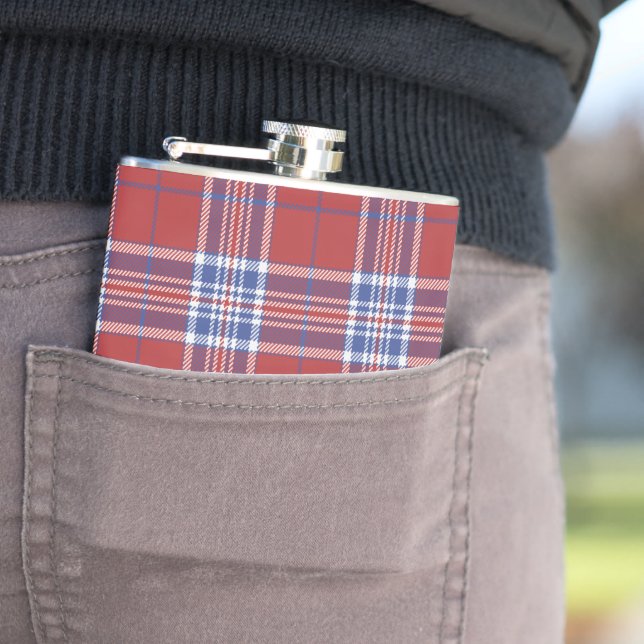 USA:s amerikanska Klan Tartan Plaid Mönster Fickplunta (In Situ)