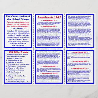USA:s ändringsförslag 11-27 Pocket Pamphlet / bokm Reklamblad