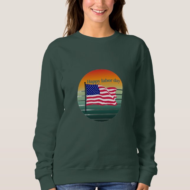 USA:s arbetsdag T Shirt (Framsida)