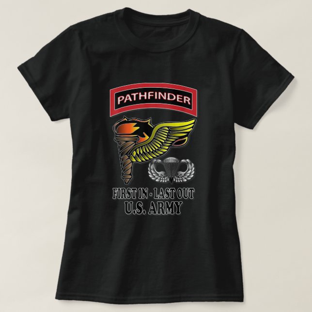 USA:s armébanhanterare (Bakgrundsdesign) T Shirt (Design framsida)