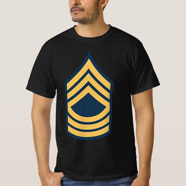 USA:s armésergeant OR8-E8 Rank insignias T Shirt (Framsida)