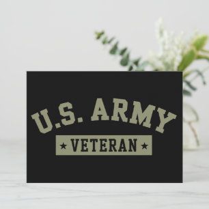 USA:s arméveteran Veterans America Amerikansk flag Inbjudningar