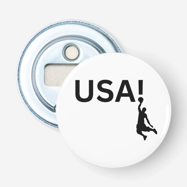 USA:s basketspelare Flasköppnare (Framsidan)
