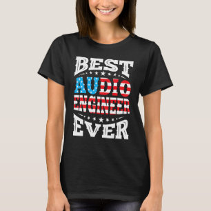 USA:s bästa Audio Ingenjör 4:e juli T Shirt