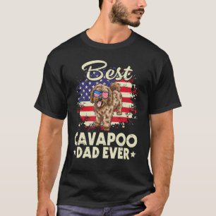 USA:s bästa Cavapoo Hund Pappa Alltid Far Dag D T Shirt