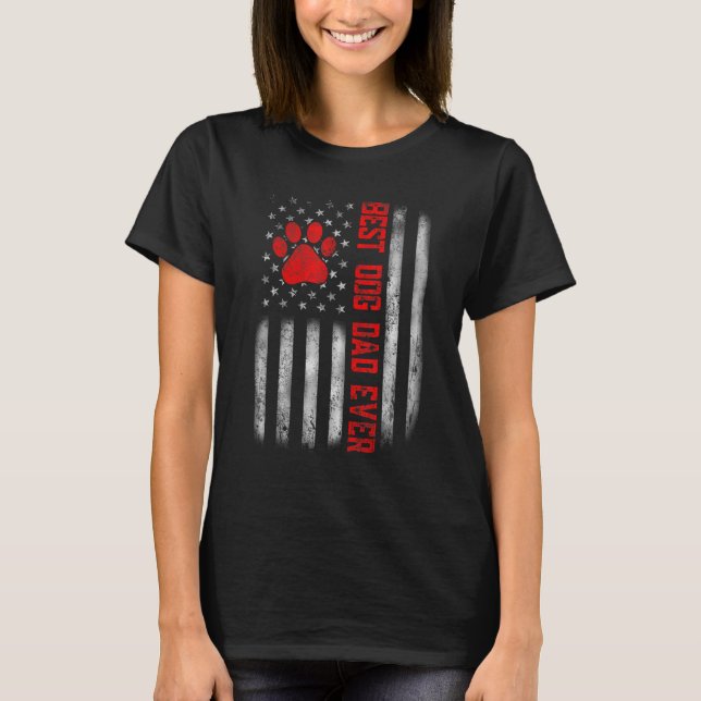 USA:s bästa Flagga Pappa någonsin bästa Far P T Shirt (Framsida)