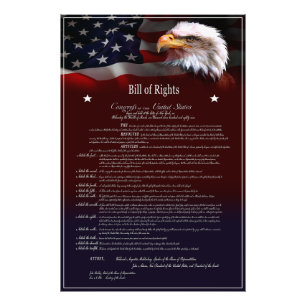 USA:s BILL of Högers Fototryck