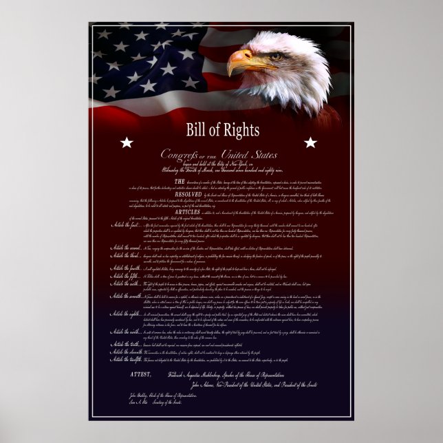 USA:s BILL of Högers Poster (Framsidan)