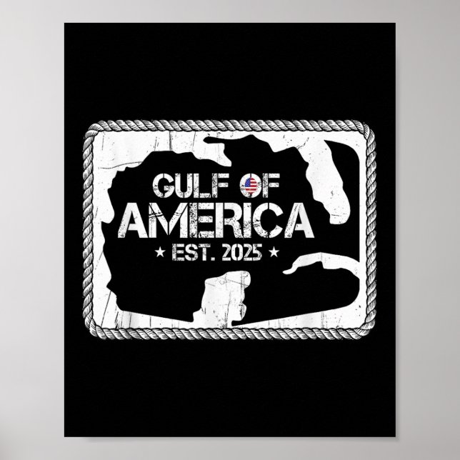 USA:s bukt Est 2025 Amer Poster (Framsidan)