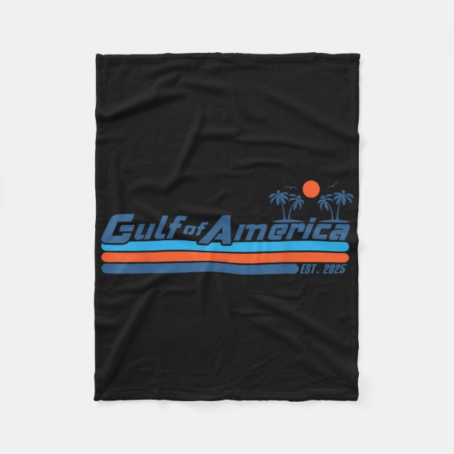 USA:s bukt Est 2025 American Flagga Me Fleecefilt (Framsidan)