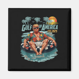 USA:s bukt Est 2025 American Flagga Me Magnet