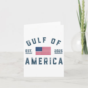 USA:s bukt Est 2025 Amerikanska Flagga Bukt Kort
