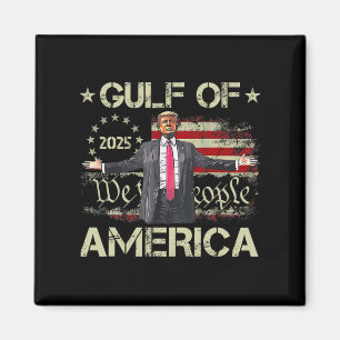 USA:s bukt Est 2025 Amerikanska Flagga Trump F Magnet