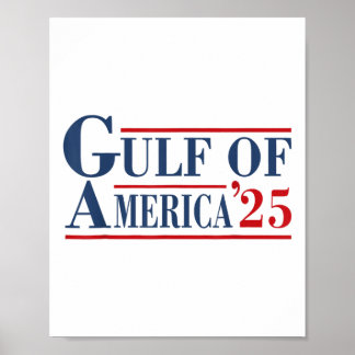 USA:s bukt Est 2025 USA:s amerikanska Flagga Gul Poster