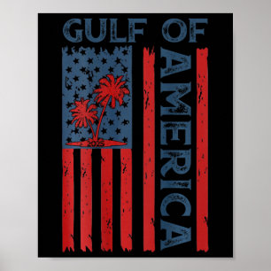 USA:s bukt Est 2025 USA:s amerikanska Flagga (om Poster