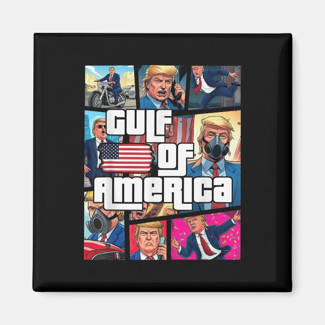 USA:s bukt Trump Hälsning från Patrio Magnet (Framsidan)