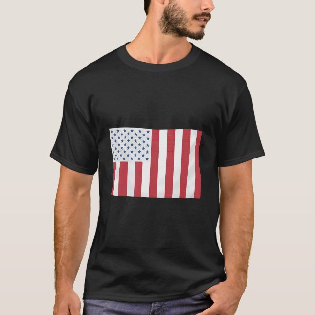 USA:s civila Flagga för fred T Shirt (Framsida)