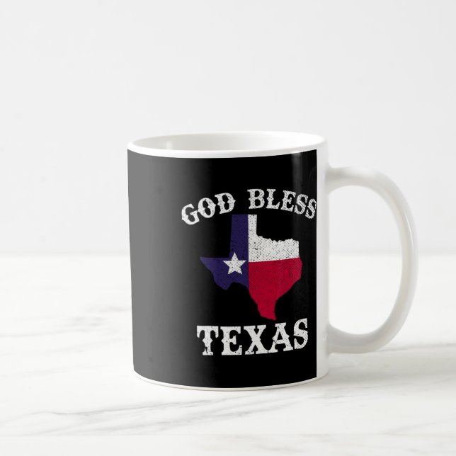 USA:s delstat Texas Flagga Texan Välsigna dig Texa Kaffemugg (Höger)