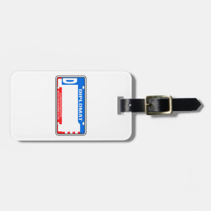 USA:s diplomatlicensskylt tom Bagagebricka